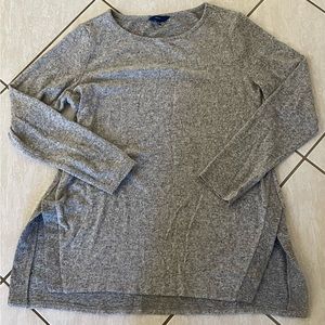 Apt. 9 Women's Large Pullover Top Long Sleeve Heather Grey - Cozy